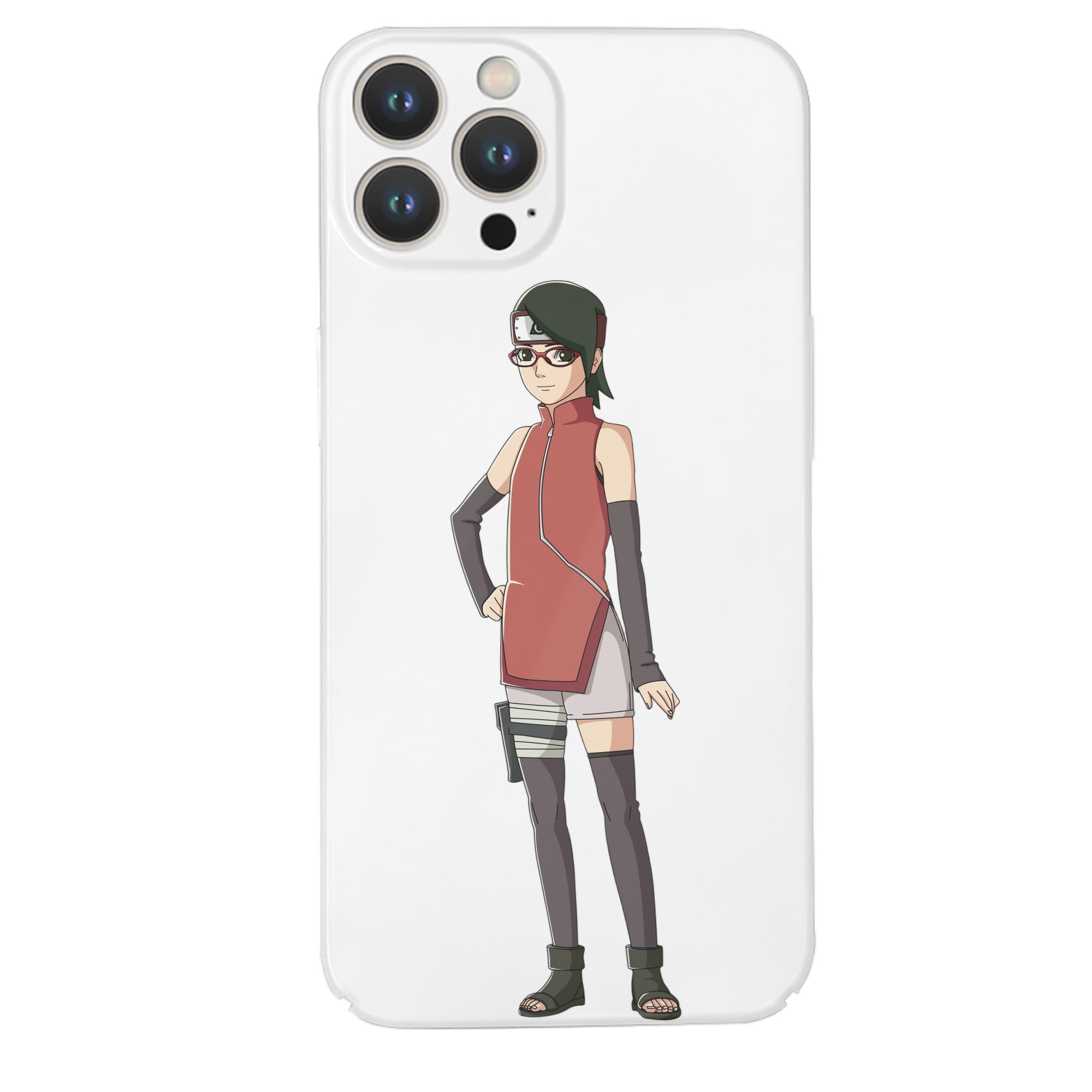 （画像用） NARUTO -ナルト- うちは サラダ Uchiha Sarada 【iPhone 14シリーズ対応】ハードケース